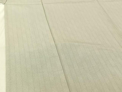 平和屋着物▽上質な小紋 単衣 縞 正絹 逸品 AABG3817jh