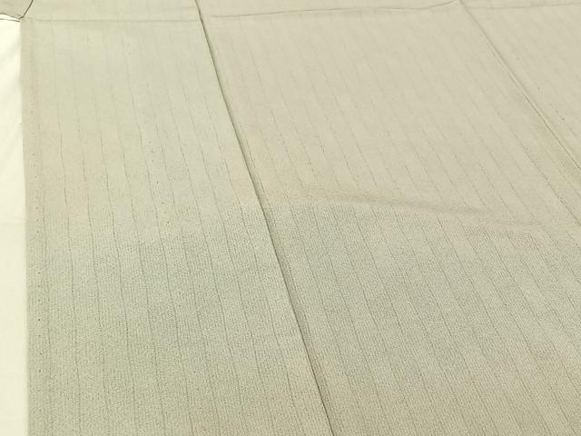 平和屋着物▽上質な小紋 単衣 縞 正絹 逸品 AABG3817jh