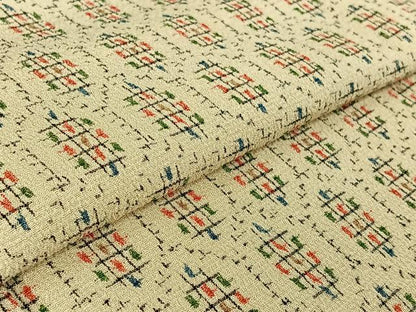 平和屋着物▽本塩沢 単衣 亀甲文 正絹 逸品 AABG3818jh