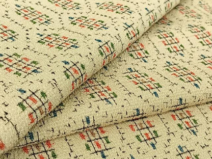 平和屋着物▽本塩沢 単衣 亀甲文 正絹 逸品 AABG3818jh
