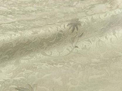 平和屋着物▽上質な小紋 単衣 草花文 暈し染め 金彩 正絹 逸品 AABG3819jh
