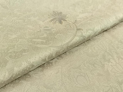 平和屋着物▽上質な小紋 単衣 草花文 暈し染め 金彩 正絹 逸品 AABG3819jh