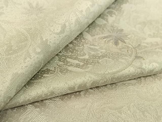 平和屋着物▽上質な小紋 単衣 草花文 暈し染め 金彩 正絹 逸品 AABG3819jh