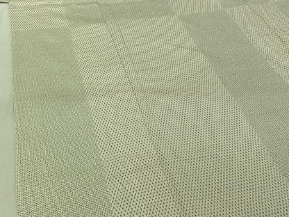 平和屋着物▽本塩沢 単衣 110亀甲 蚊絣 正絹 逸品 AABG3833jh