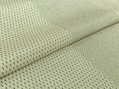 平和屋着物▽本塩沢 単衣 110亀甲 蚊絣 正絹 逸品 AABG3833jh