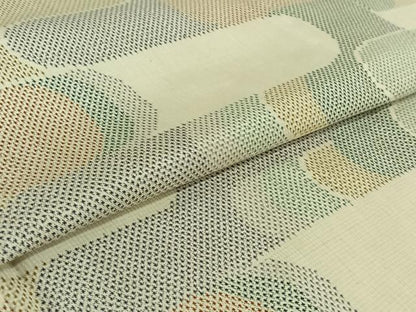 平和屋着物▽本場大島紬 白大島 単衣 7マルキ 霞文 正絹 逸品 AABG3836jh