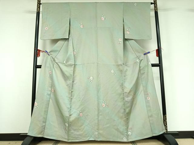 平和屋着物▽上質な小紋 単衣 辻が花 暈し染め 正絹 逸品 AABG3837jh