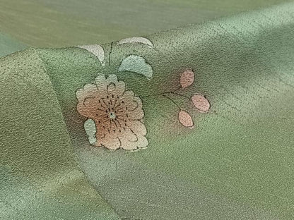 平和屋着物▽上質な小紋 単衣 辻が花 暈し染め 正絹 逸品 AABG3837jh