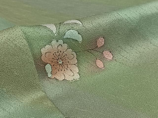 平和屋着物▽上質な小紋 単衣 辻が花 暈し染め 正絹 逸品 AABG3837jh