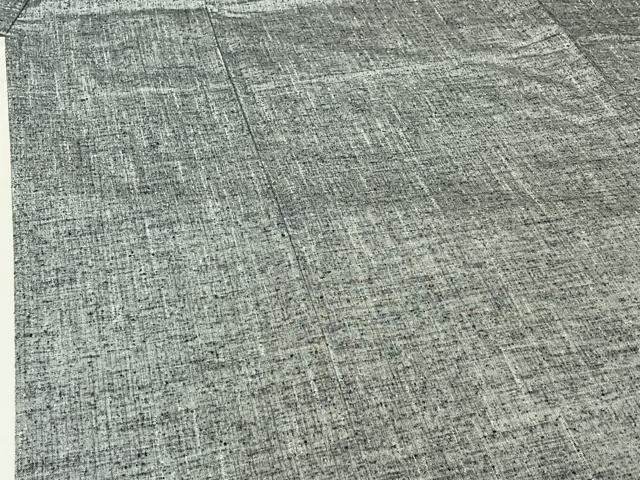 平和屋着物▽男性 紬 単衣 霞文 反端付き 正絹 逸品 キングサイズ AABG3838jh