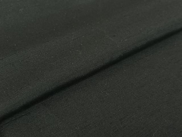 平和屋着物▽男性 紬 単衣 暗黒色 反端付き 正絹 逸品 キングサイズ AABG3840jh