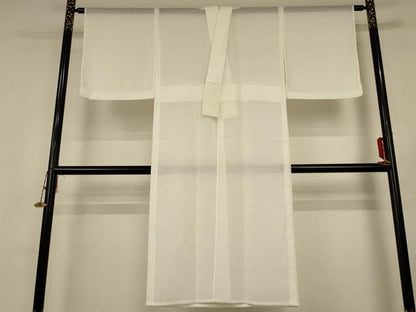 平和屋着物＊夏物 長襦袢 絽 白色 洗える着物 AABG3850jd