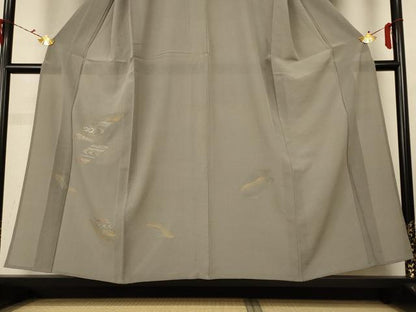 平和屋着物＊夏物 訪問着 絽 刺繍 流水文 金銀彩 正絹 逸品 AABG3852jd