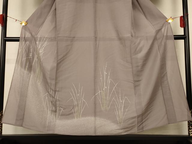 平和屋着物＊夏物 訪問着 絽 草花文 正絹 逸品 AABG3855jd
