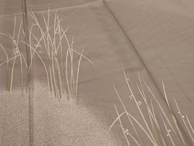 平和屋着物＊夏物 訪問着 絽 草花文 正絹 逸品 AABG3855jd