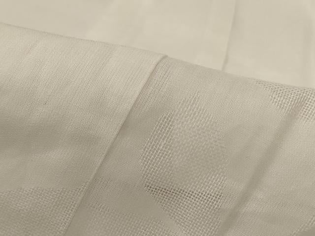 平和屋着物＊夏物 長襦袢 草花紋紗 白色 正絹 逸品 AABG3860jd