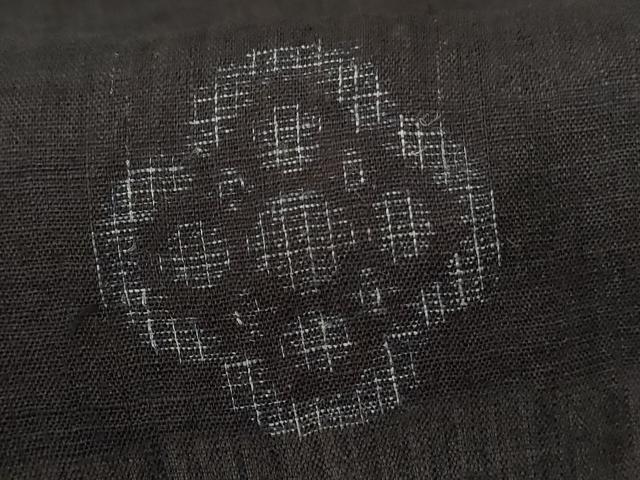 平和屋着物＊夏物 重要無形文化財 本場宮古上布 花菱文 苧麻 逸品 AABG3862jd