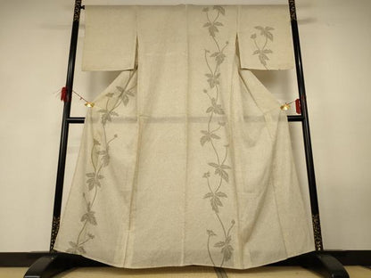 平和屋着物＊夏物 訪問着 絽 草花文 金彩 高島屋扱い 正絹 逸品 AABG3864jd