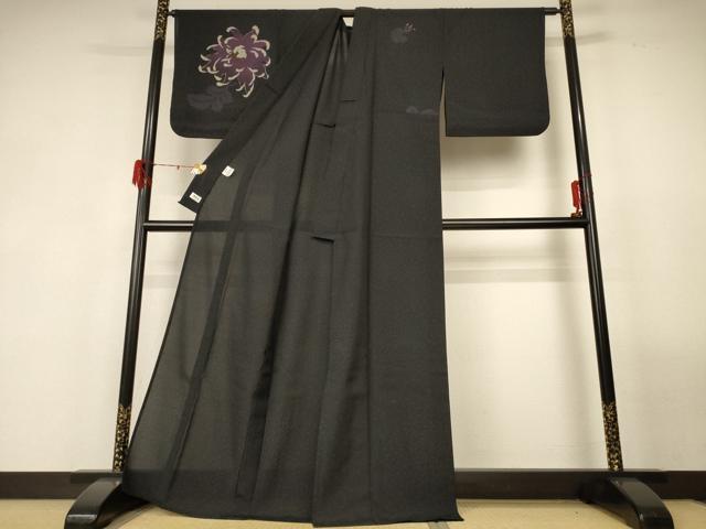 平和屋着物＊夏物 撫松庵 付下げ 紗 草花文 洗える着物 AABG3865jd