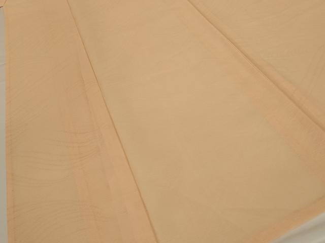 平和屋着物＊夏物 色無地 絽 立波紋紗 淡香色 正絹 逸品 AABG3866jd