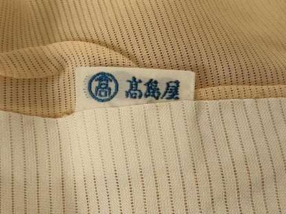 平和屋着物＊夏物 訪問着 絽 刺繍 草花文 暈し染め 金彩 高島屋扱い ロング丈 正絹 逸品 AABG3867jd