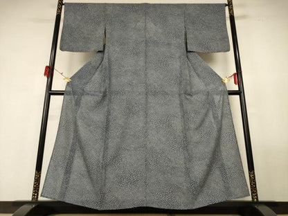 平和屋着物＊夏物 小紋 絽 地紙尽くし 正絹 逸品 AABG3871jd