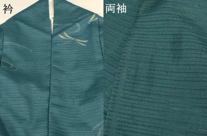 平和屋着物＊夏物 小紋 絽 勝虫 洗える着物 AABG3876jd