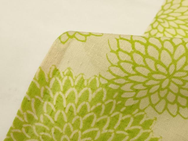 平和屋着物＊夏物 小紋 紗 菊 正絹 逸品 AABG3879jd