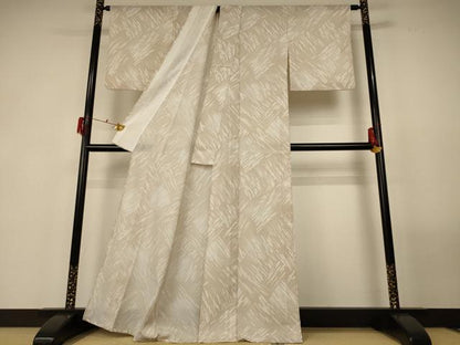 平和屋着物＊夏物 小紋 絽 霞文 暈し染め 洗える着物 AABG3888jd