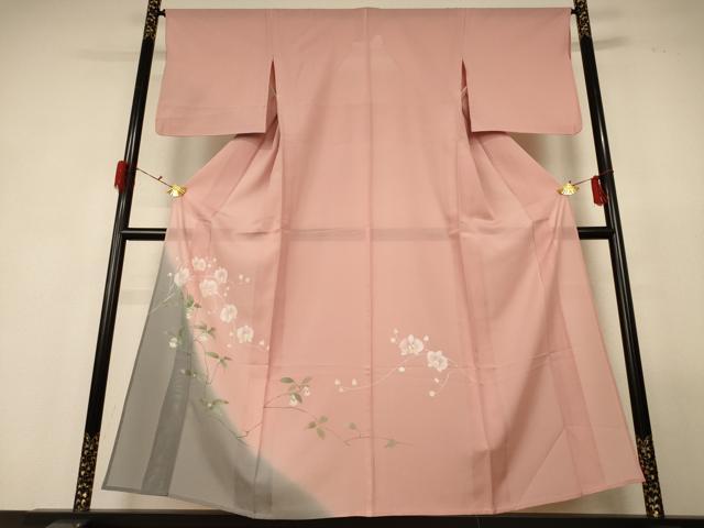平和屋着物＊夏物 訪問着 絽 胡蝶蘭 正絹 逸品 AABG3890jd