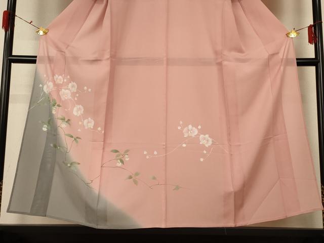 平和屋着物＊夏物 訪問着 絽 胡蝶蘭 正絹 逸品 AABG3890jd