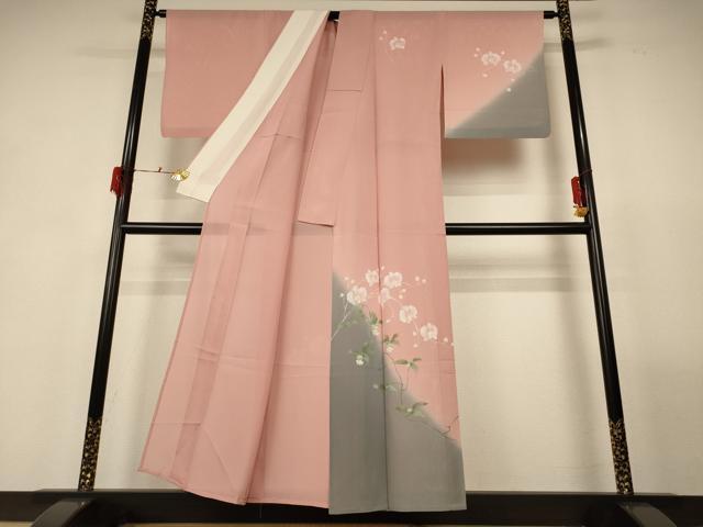 平和屋着物＊夏物 訪問着 絽 胡蝶蘭 正絹 逸品 AABG3890jd