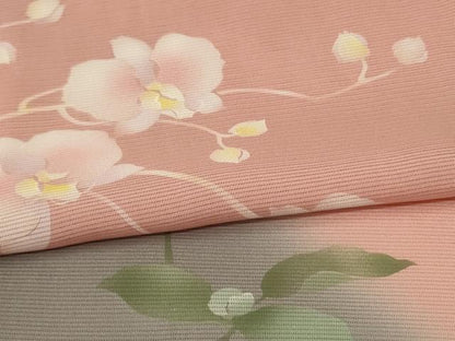 平和屋着物＊夏物 訪問着 絽 胡蝶蘭 正絹 逸品 AABG3890jd