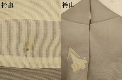 平和屋着物＊夏物 小紋 絽 舞花文 ゑり善扱い 正絹 逸品 AABG3891jd