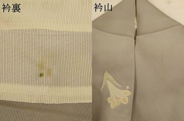 平和屋着物＊夏物 小紋 絽 舞花文 ゑり善扱い 正絹 逸品 AABG3891jd