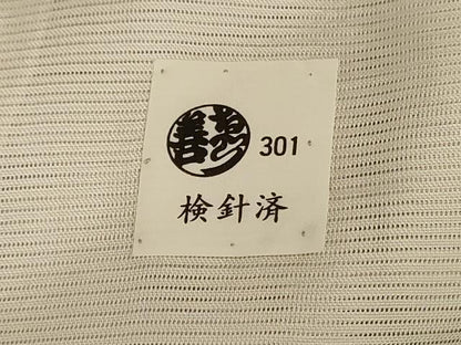 平和屋着物＊夏物 小紋 絽 舞花文 ゑり善扱い 正絹 逸品 AABG3891jd