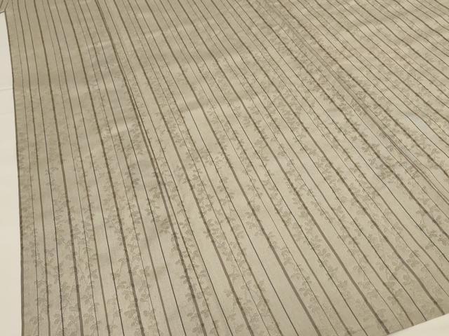 平和屋着物＊夏物 お召 もじり織 縞 正絹 逸品 AABG3892jd