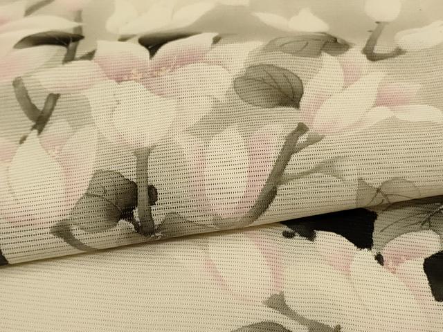 平和屋着物＊夏物 訪問着 絽 手描き 枝花文 正絹 逸品 AABG3894jd