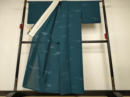 平和屋着物＊夏物 小紋 紗 露芝文 正絹 逸品 AABG3898jd