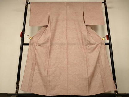 平和屋着物＊夏物 江戸小紋 絽 風景草花文 正絹 逸品 AABG3899jd