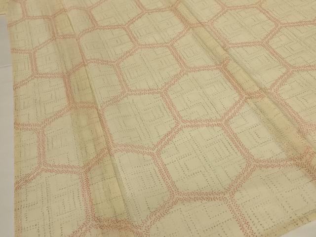 平和屋着物＊夏物 紗紬 亀甲文 正絹 逸品 AABG3904jd