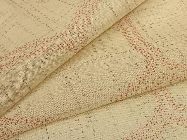 平和屋着物＊夏物 紗紬 亀甲文 正絹 逸品 AABG3904jd