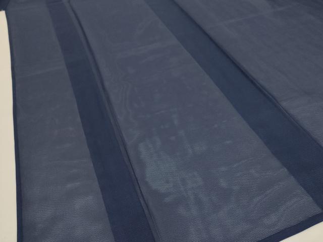 平和屋着物＊夏物 色無地 絽 藍鉄色 洗える着物 AABG3908jd