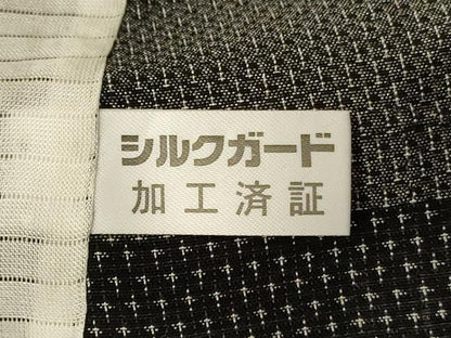 平和屋着物＊夏物 紗紬 横段文 正絹 逸品 未使用 AABG3914jd