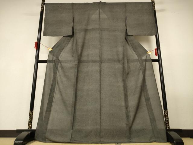 平和屋着物＊夏物 江戸小紋 変わり絽 作家物 鮫小紋柄 ロング丈 正絹 逸品 AABG3917jd