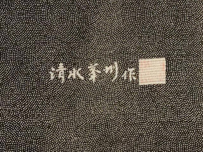 平和屋着物＊夏物 江戸小紋 変わり絽 作家物 鮫小紋柄 ロング丈 正絹 逸品 AABG3917jd
