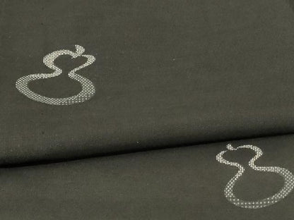 平和屋着物＊夏物　小紋　紗　瓢箪文　洗える着物　AABG3919jd