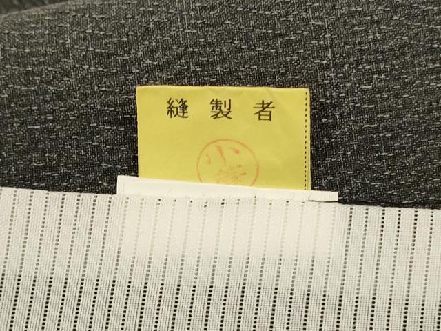 平和屋着物＊夏物　小紋　紗　瓢箪文　洗える着物　AABG3919jd