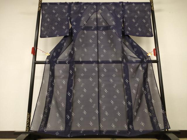 平和屋着物＊夏物 本場琉球絣 夏琉球 正絹 逸品 AABG3922jd
