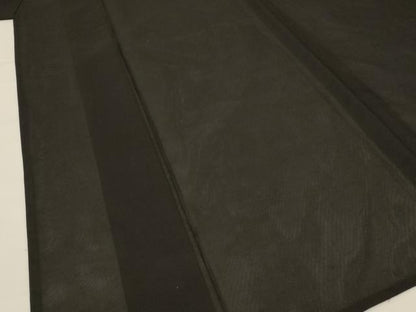 平和屋着物＊夏物 男性 色無地 紗 黒色 キングサイズ 正絹 逸品 AABG3927jd